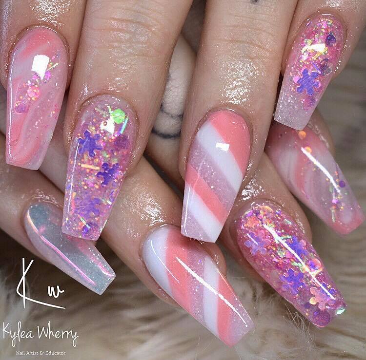 Christmas Nail Glitter – Pink Fairy 5g Bag – Glitter Arty Nails